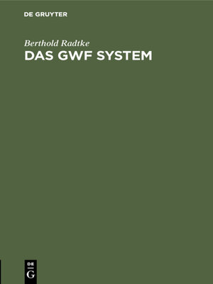 cover image of Das GWF System